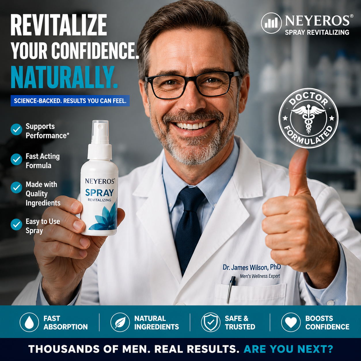 NEYEROS® Performance Spray | Powerful Support for Stronger Erections & Longer Stamina