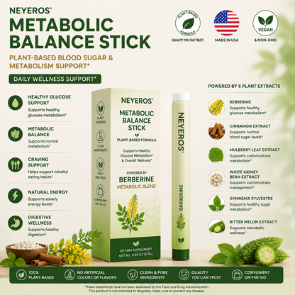 NEYEROS® | Herbal Extract 6-in-1 Slimming Night Wellness Inhalation Stick – Advanced Plant-Based Metabolic Support