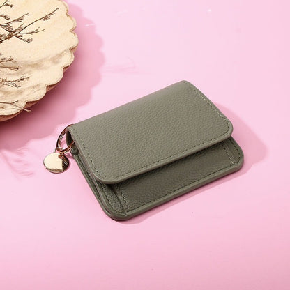 🔥LAST DAY 49% OFF- RFID Short Wallets for Women – Fashionable Card Holder with Key Ring & Coin Purse