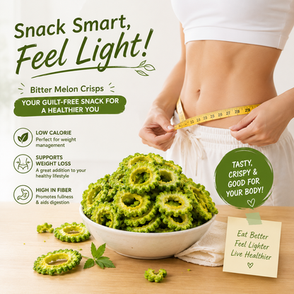 Premium Bitter Melon Chips  A Naturally Crispy Snack for Smarter Everyday Choices